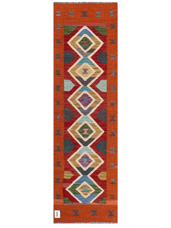 Maimana Afghanistan Kilim Rug - 195 x58 cm