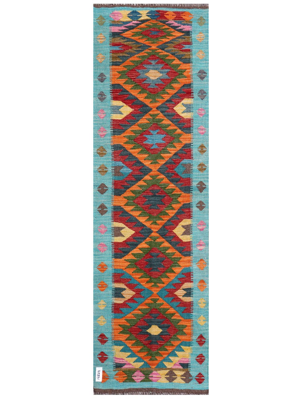Maimana Afghanistan Kilim Rug - 198 x60 cm
