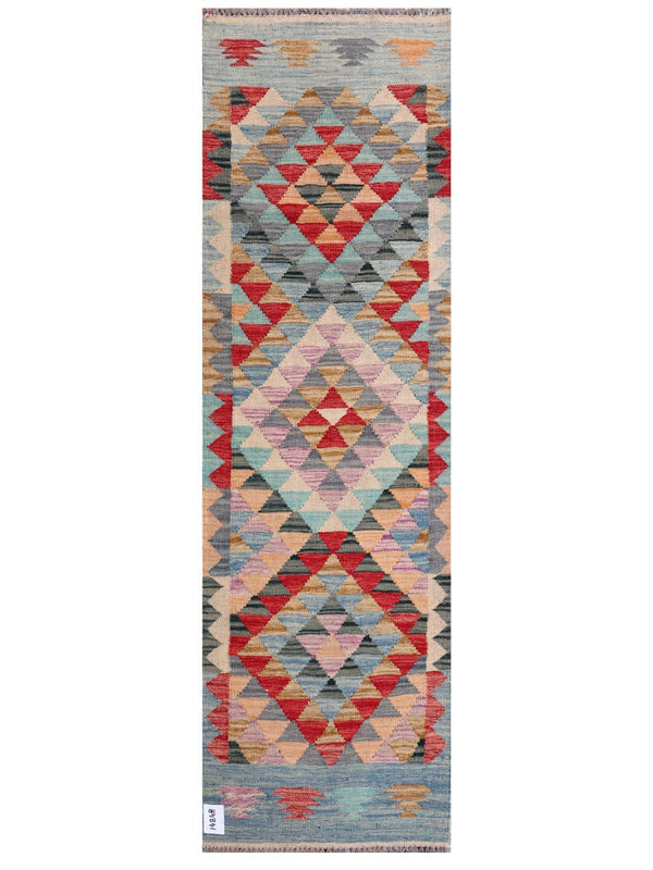 Maimana Afghanistan Kilim Rug - 199 x60 cm