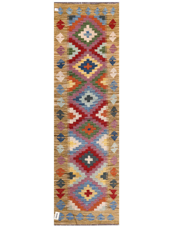 Maimana Afghanistan Kilim Rug - 198 x59 cm