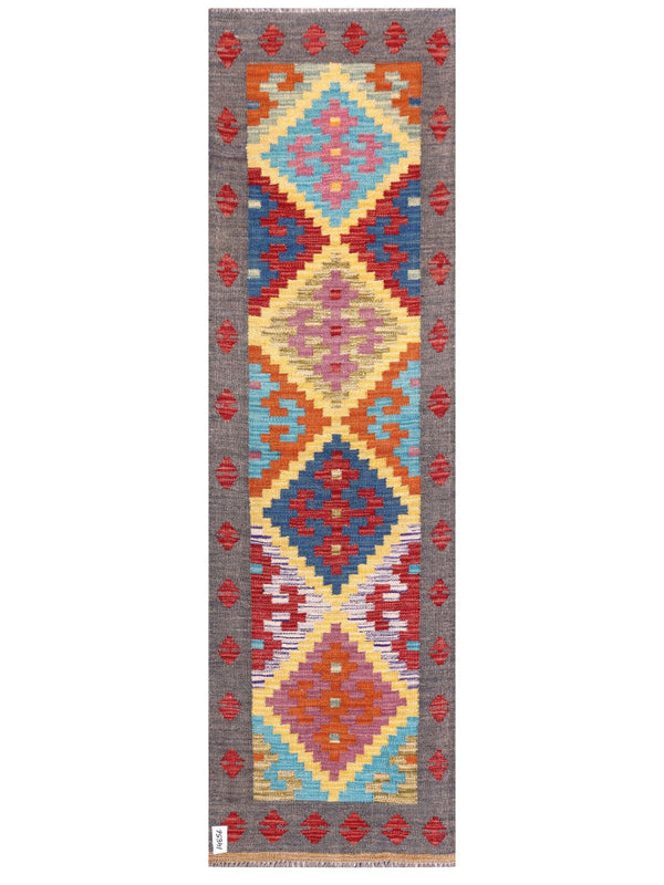 Maimana Afghanistan Kilim Rug - 199 x59 cm