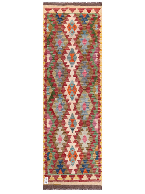 Maimana Afghanistan Kilim Rug - 198 x64 cm