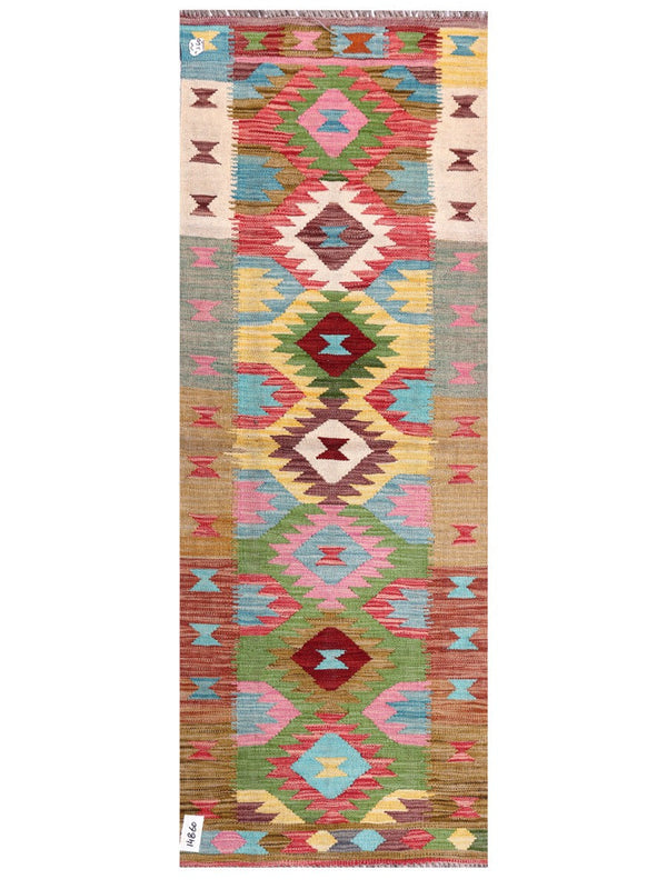 Maimana Afghanistan Kilim Rug - 173 x64 cm