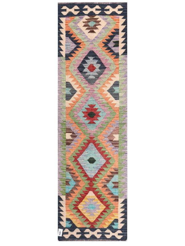 Maimana Afghanistan Kilim Rug - 202 x60 cm