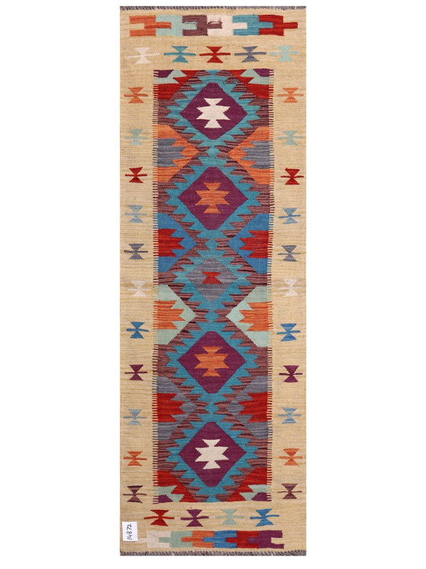 Maimana Afghanistan Kilim Rug - 180 x63 cm