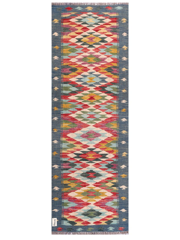 Maimana Afghanistan Kilim Rug - 197 x67 cm