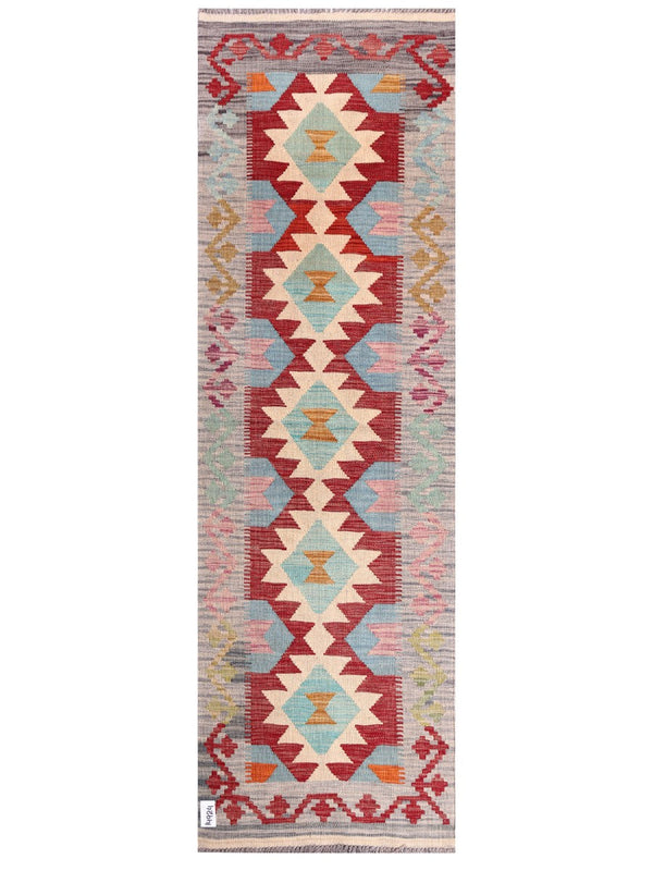 Maimana Afghanistan Kilim Rug - 207 x65 cm