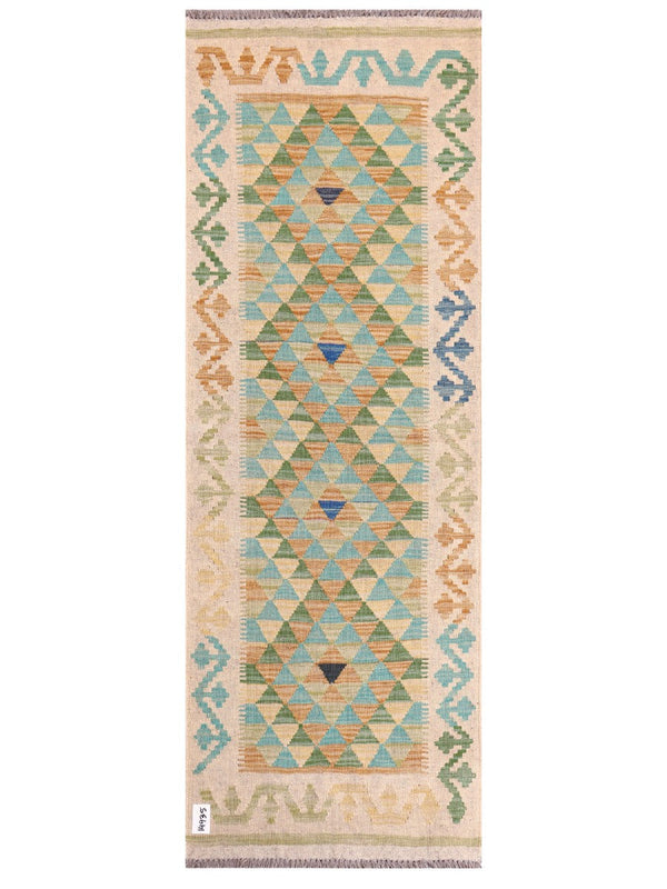 Maimana Afghanistan Kilim Rug - 198 x70 cm