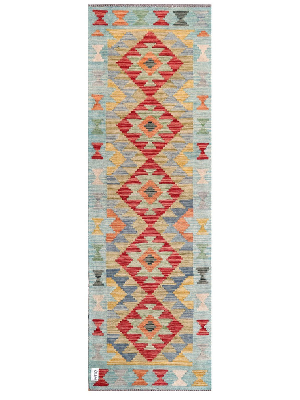 Maimana Afghanistan Kilim Rug - 199 x65 cm
