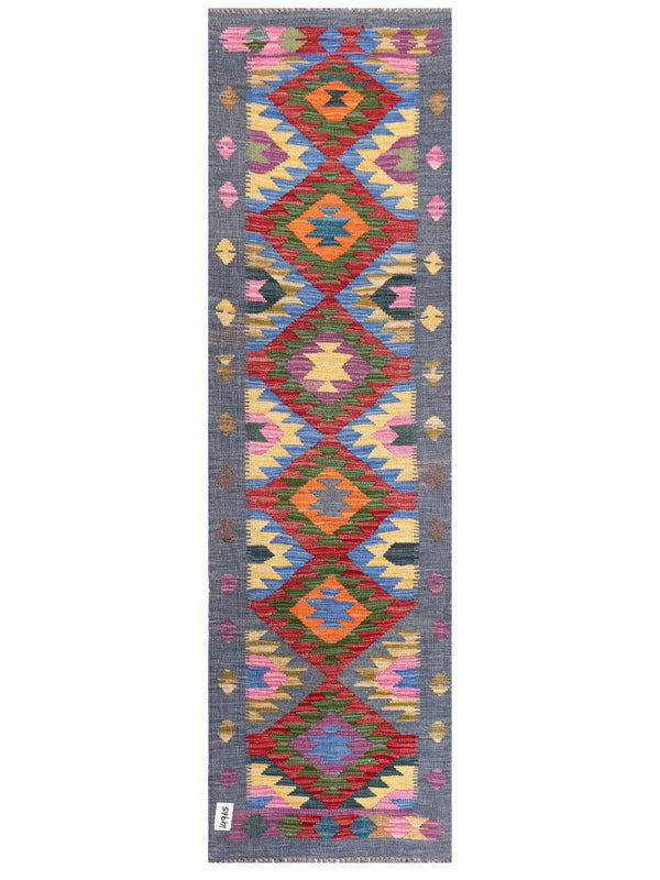 Maimana Afghanistan Kilim Rug - 197 x58 cm