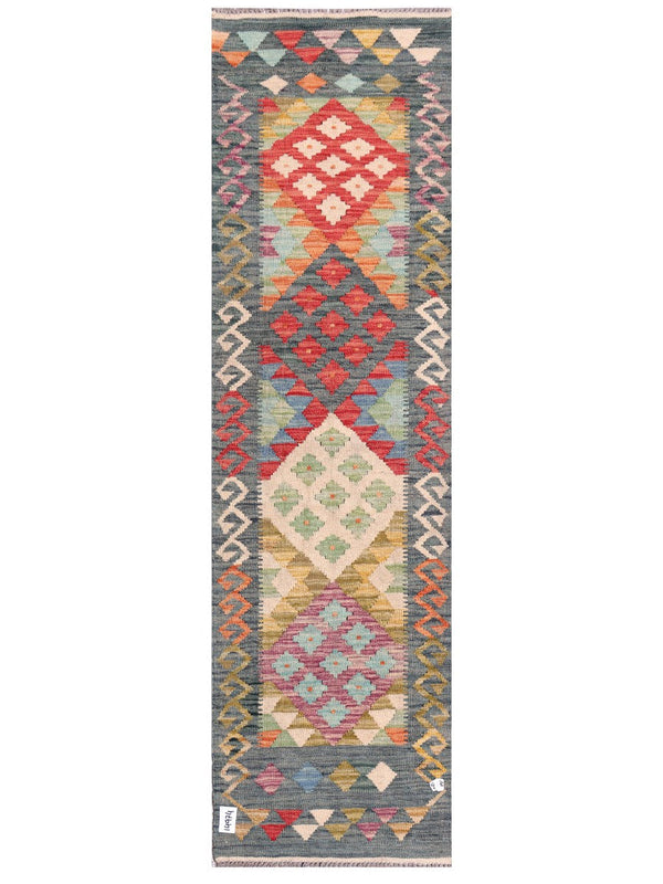 Maimana Afghanistan Kilim Rug - 206 x59 cm