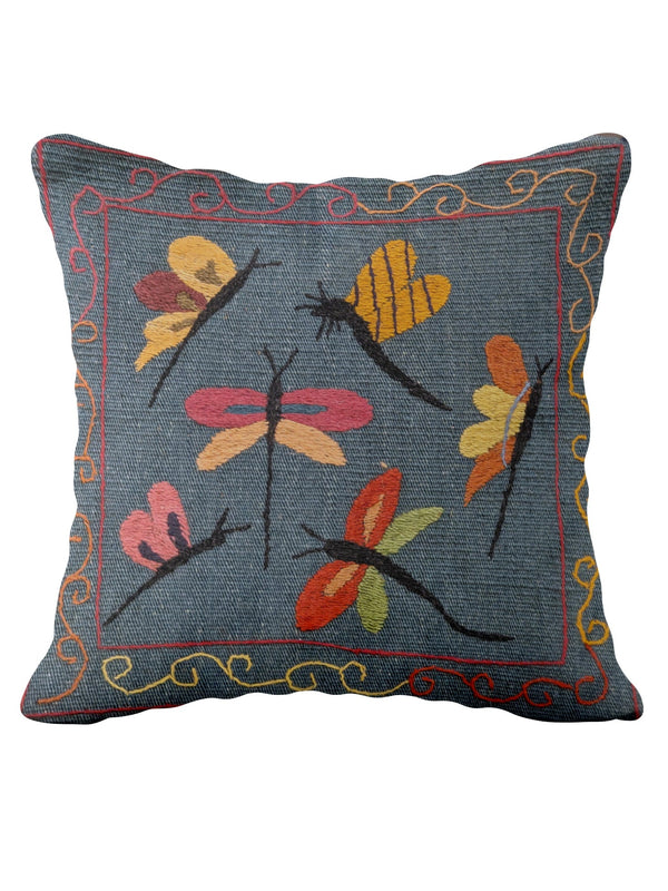Suzani Hand Embroidered Cushion Cover - 45 x 45 cm