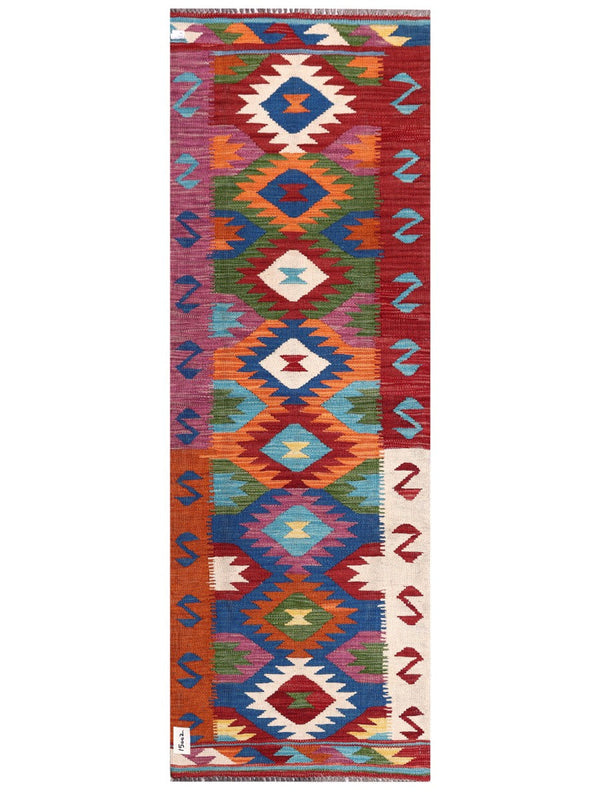 Maimana Afghanistan Kilim Rug - 182 x63 cm