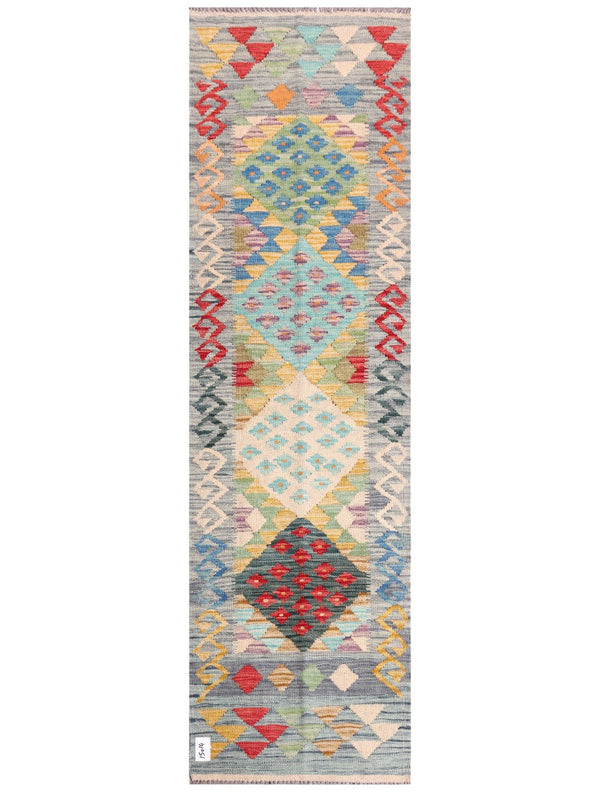 Maimana Afghanistan Kilim Rug - 212 x62 cm