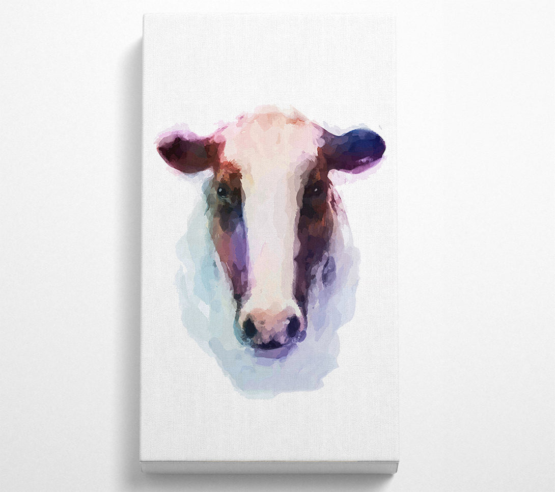  A Canvas Print of Sad Cow Face Canvas Print
