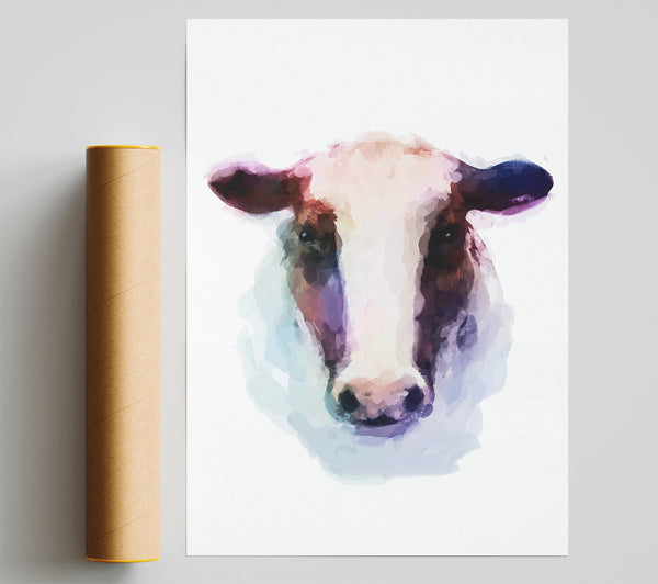 Sad Cow Face Print