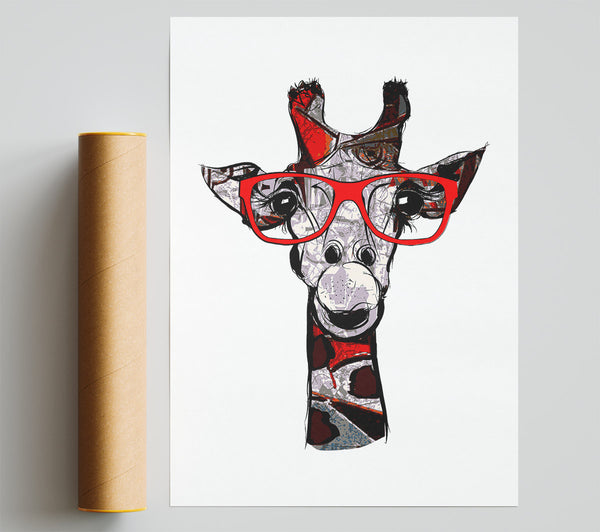 Funky Giraffe 2 Giclee Print