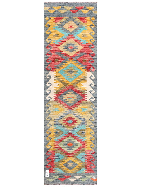 Maimana Afghanistan Kilim Rug - 191 x57 cm