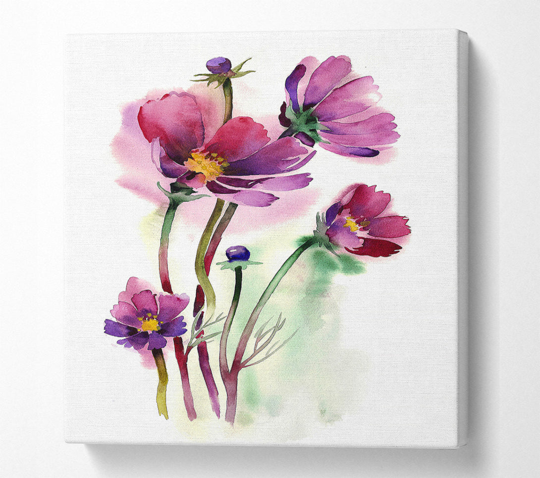  A Canvas Print of Wild Flower Beauty Canvas Wall Art