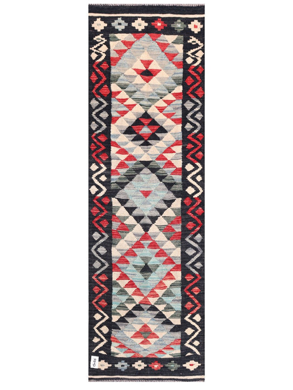 Maimana Afghanistan Kilim Rug - 199 x63 cm
