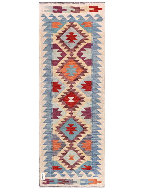 Maimana Afghanistan Kilim Rug - 176 x64 cm