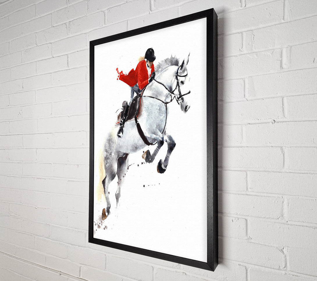  A Canvas Print of Horse Jumping Canvas Art