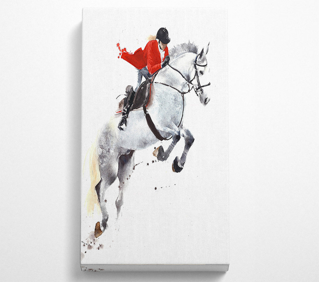  A Canvas Print of Horse Jumping Canvas Art