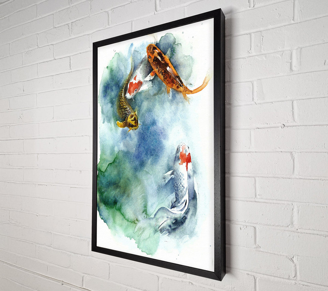  A Canvas Print of Koi Fishpond Canvas Print