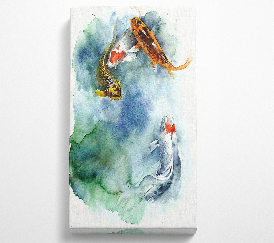  A Canvas Print of Koi Fishpond Canvas Print