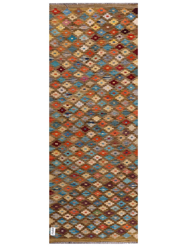 Maimana Afghanistan Kilim Rug - 198 x75 cm