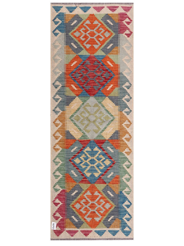 Maimana Afghanistan Kilim Rug - 200 x72 cm