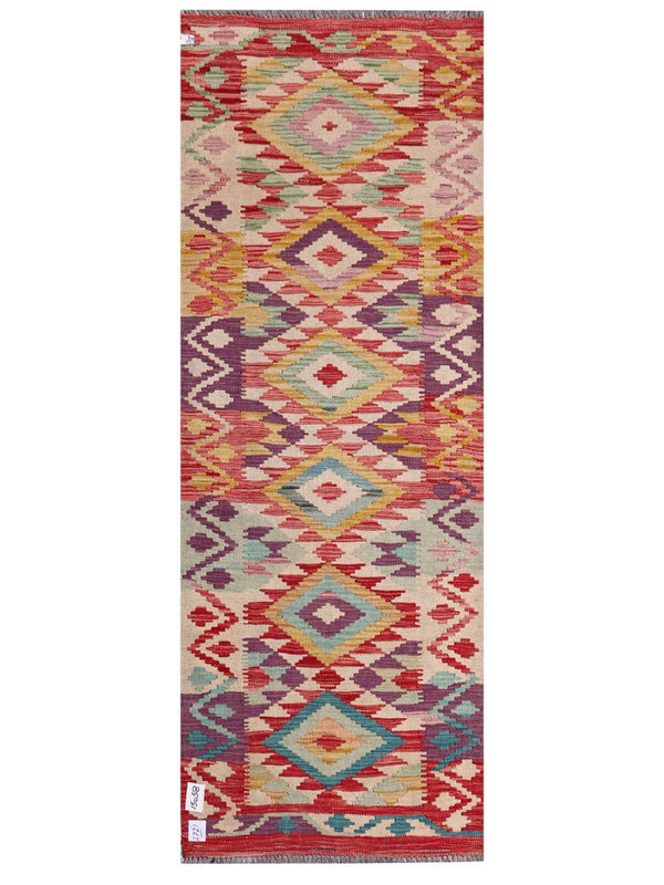 Maimana Afghanistan Kilim Rug - 192 x70 cm
