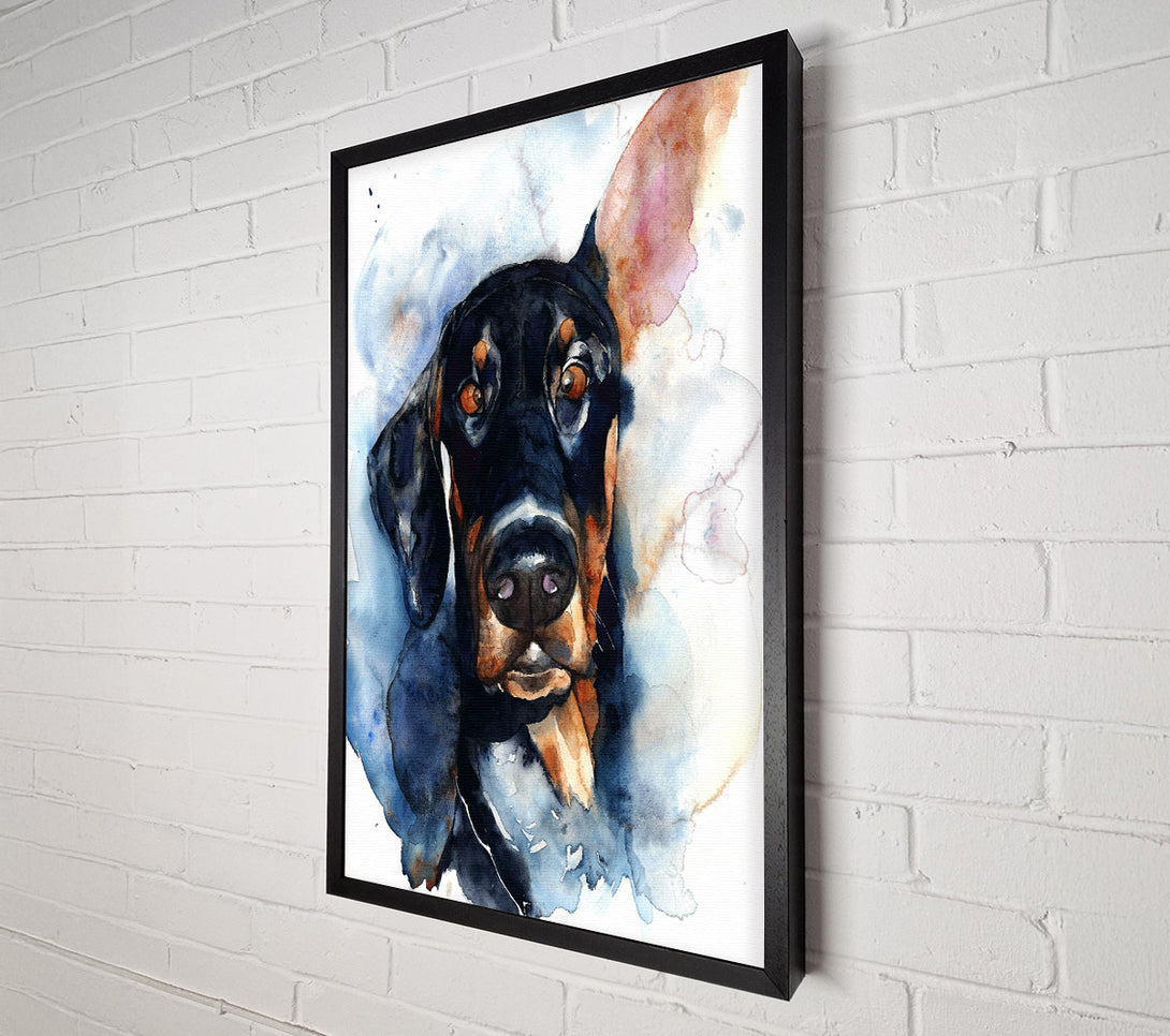  A Canvas Print of Doppy Dalmation Dog Canvas Wall Art