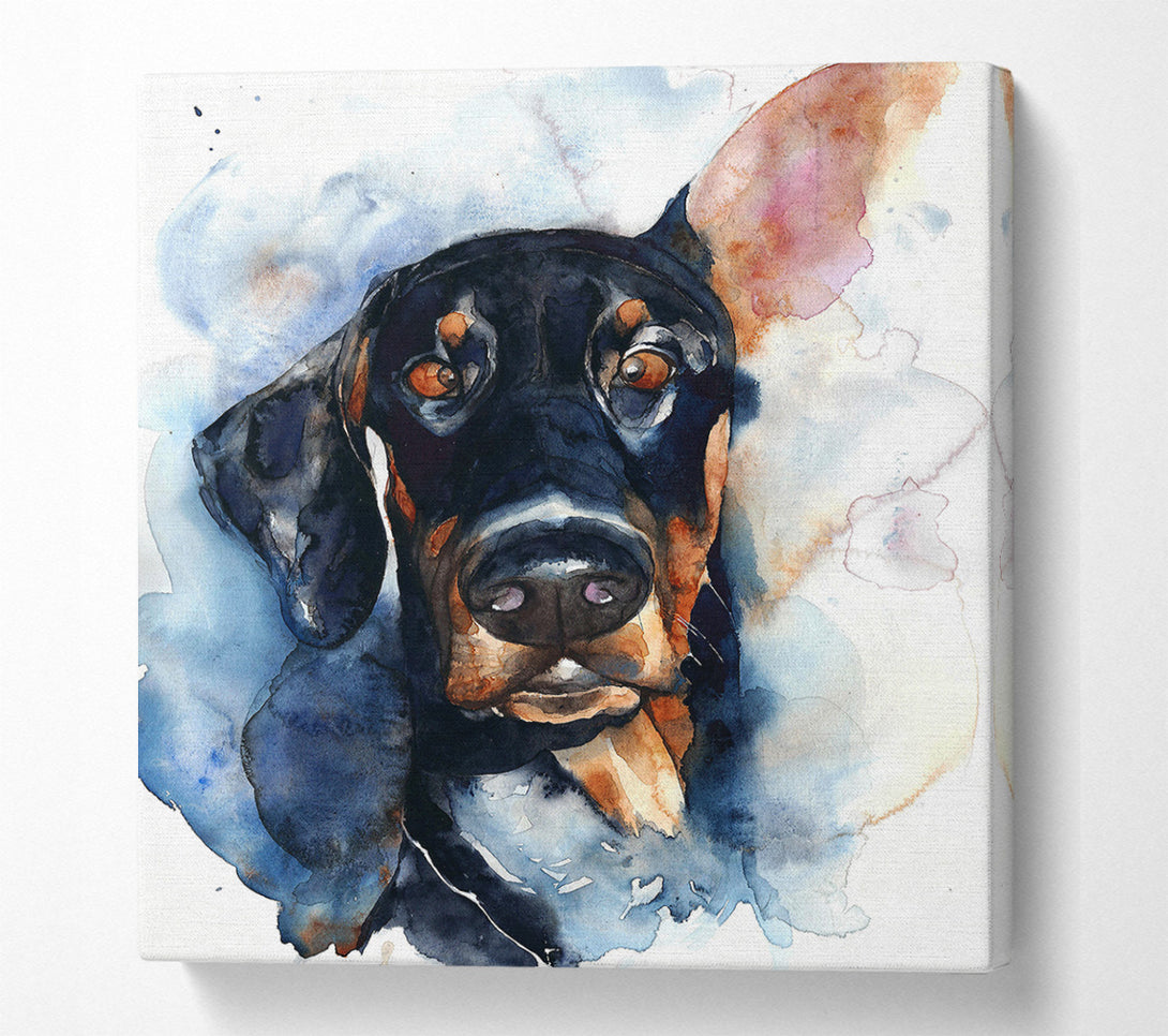  A Canvas Print of Doppy Dalmation Dog Canvas Wall Art