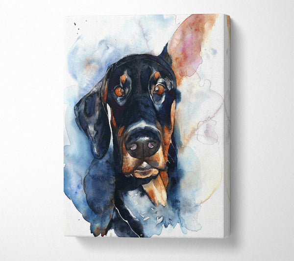  A Canvas Print of Doppy Dalmation Dog Canvas Wall Art