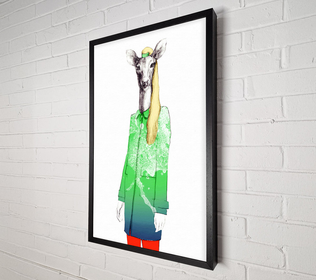  A Canvas Print of Female Deer Francis Canvas Wall Art