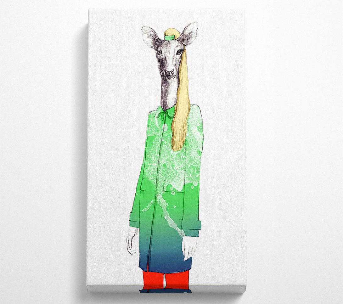  A Canvas Print of Female Deer Francis Canvas Wall Art