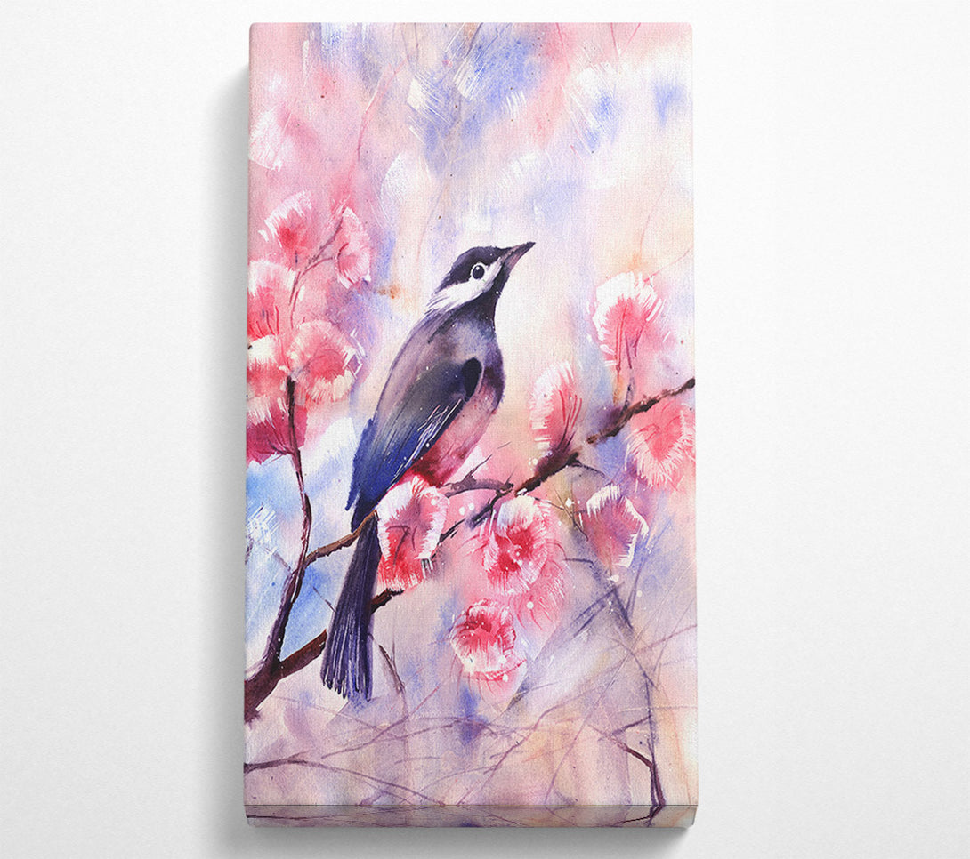  A Canvas Print of Cherry Blossom Bird Canvas Print