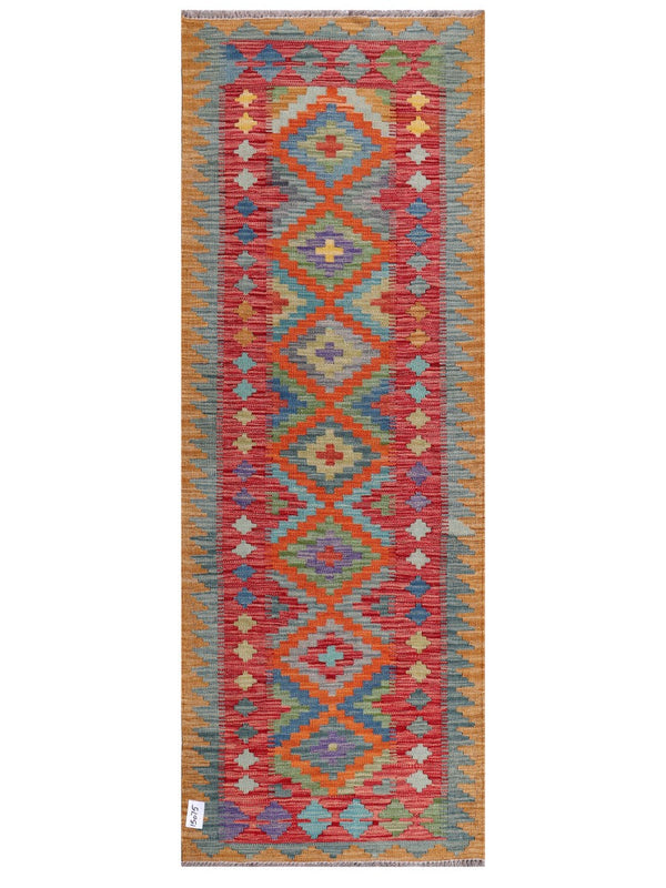 Maimana Afghanistan Kilim Rug - 198 x72 cm