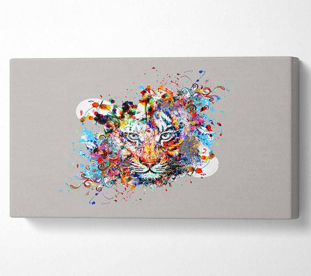  A Canvas Print of Tiger Swirls Canvas Print