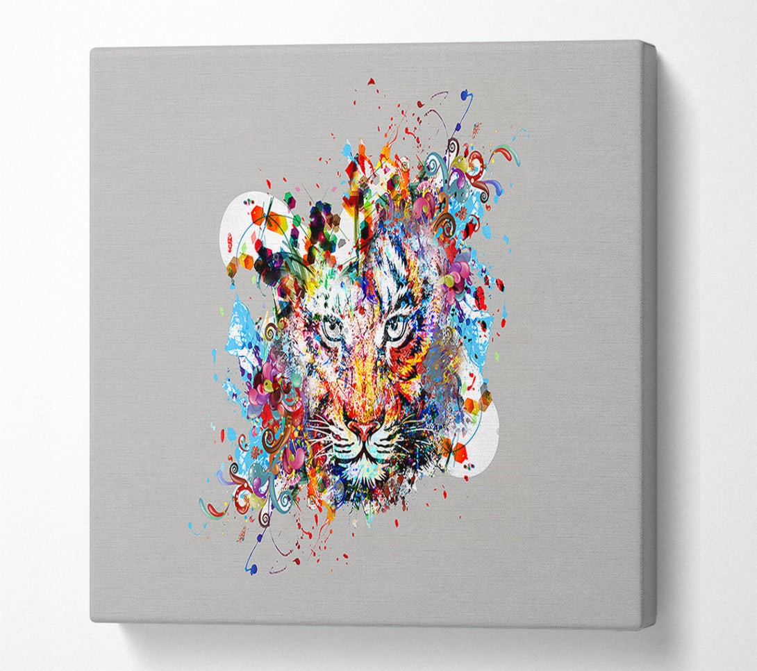  A Canvas Print of Tiger Swirls Canvas Print