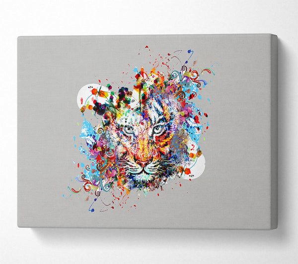  A Canvas Print of Tiger Swirls Canvas Print