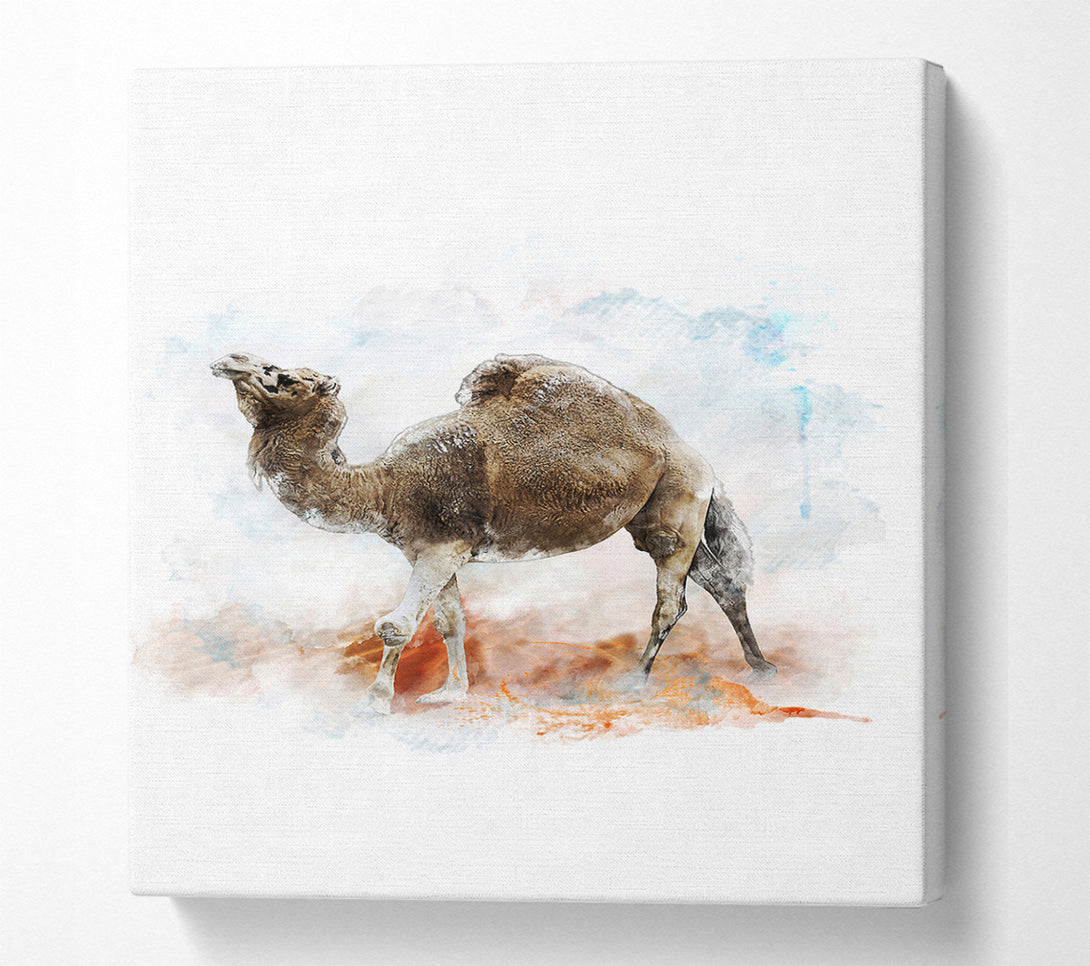  A Canvas Print of Camel Trek Canvas Wall Art