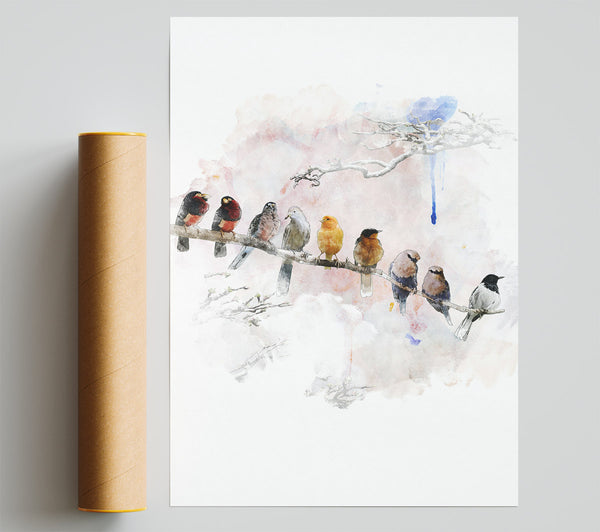 Bird Gossip Poster
