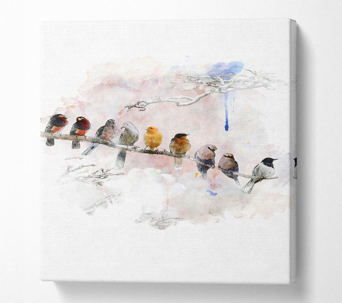  A Canvas Print of Bird Gossip Canvas Art