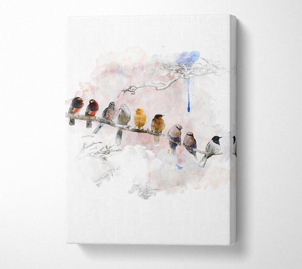 A Canvas Print of Bird Gossip Canvas Art