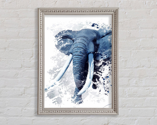 Elephant Grey Framed Print