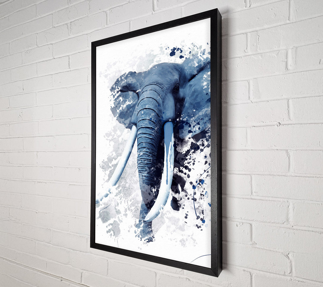  A Canvas Print of Elephant Grey Canvas Print