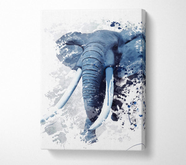  A Canvas Print of Elephant Grey Canvas Print