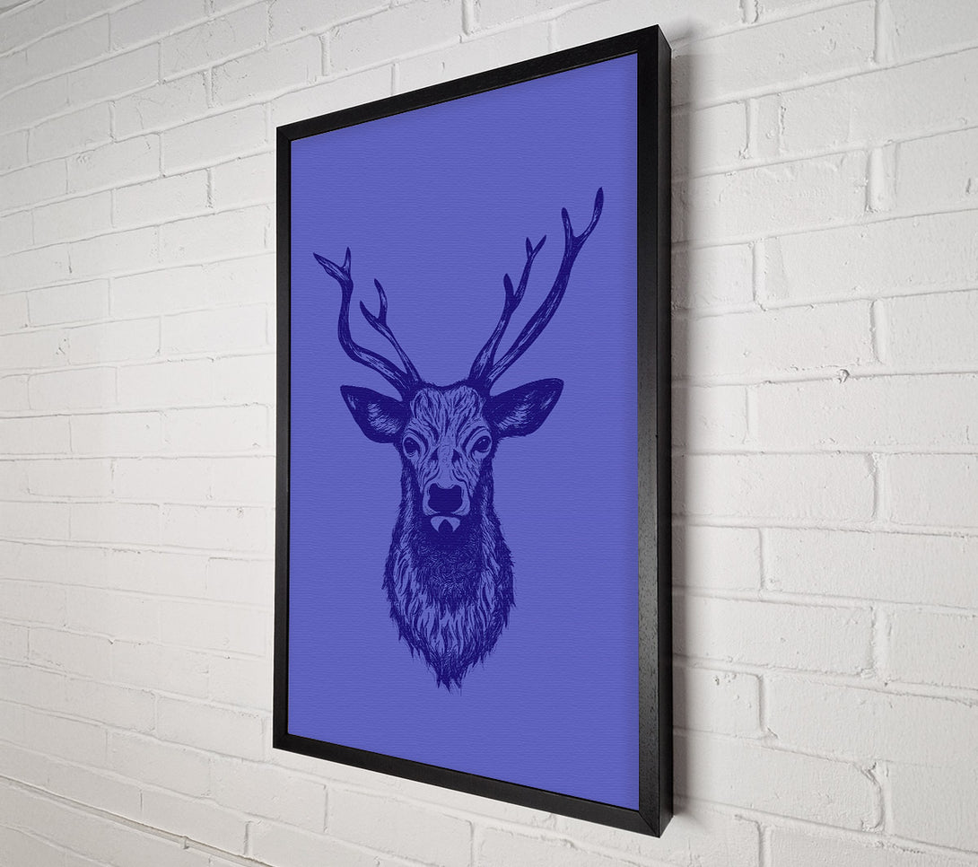  A Canvas Print of Stag Head 1 Canvas Print
